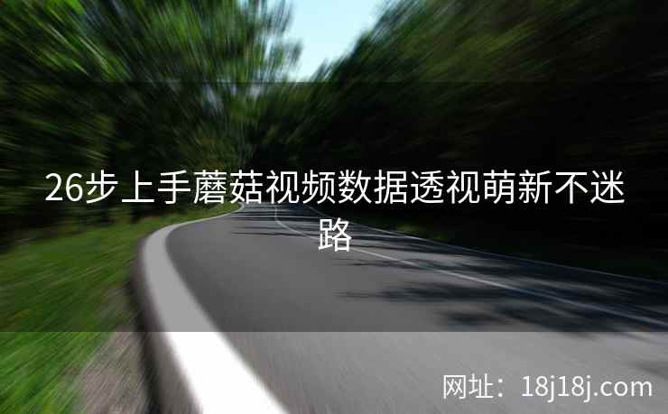 26步上手蘑菇视频数据透视萌新不迷路  第2张